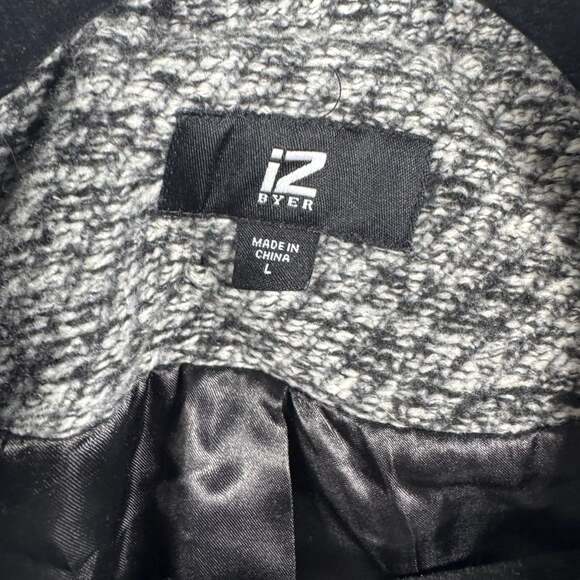 Iz Byer Charcoal Gray Pea Coat Size L - Picture 4 of 5